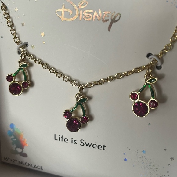 Disney Cherry Charm Necklace, Minnie mouse necklace,women’s necklace. - Picture 15 of 16